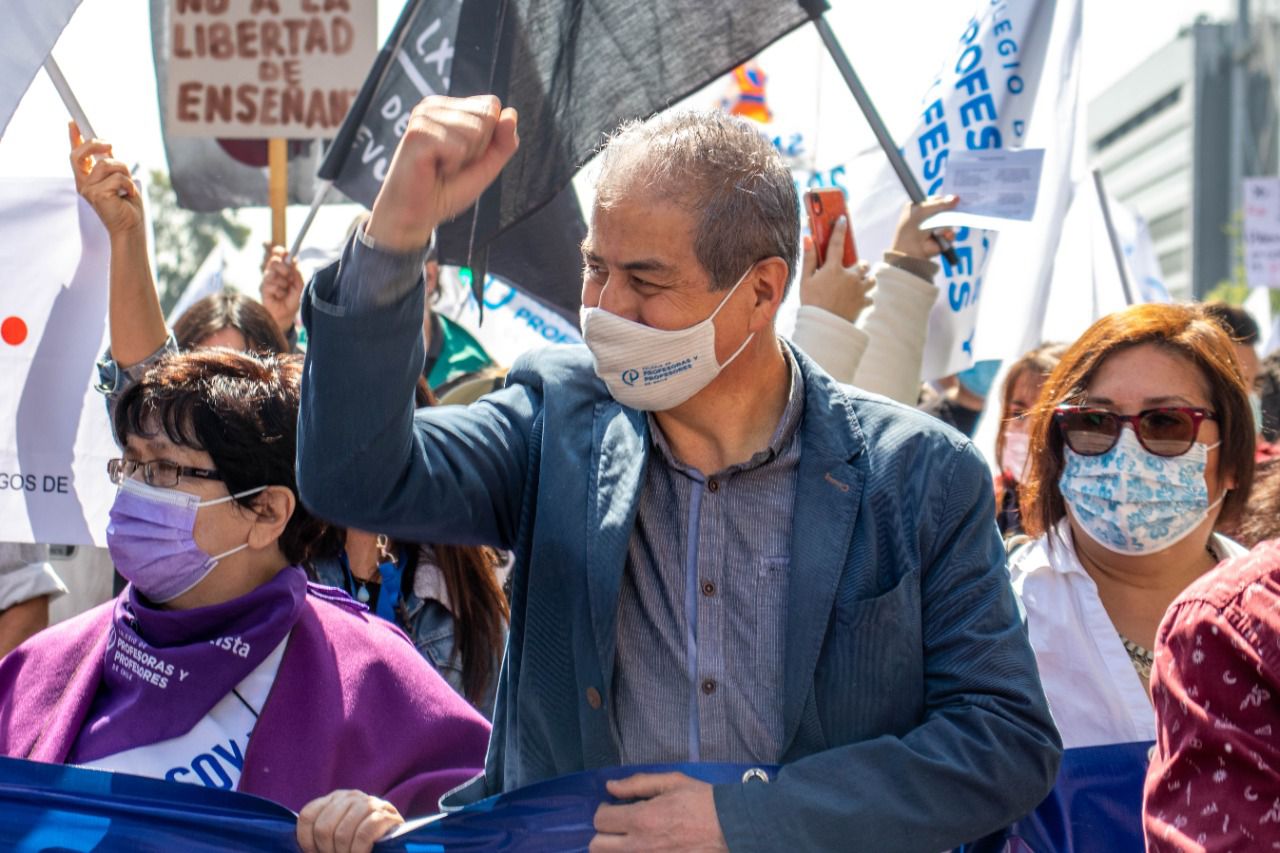 Mario Aguilar, Presidente RM Colegio Profesores: Con Kast estamos bajo una amenaza real